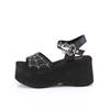 DemoniaCult - FUNN10 Platform Sandals - Black Product image
